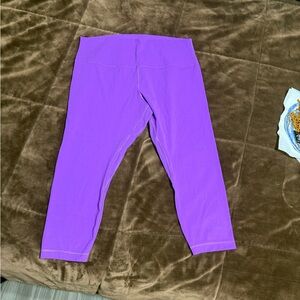 Woman’s size 18 lululemon  Purple Capri Leggings